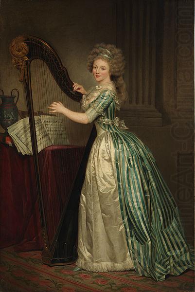 Self-portrait with a Harp, unknow artist